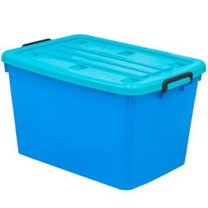 Baskets, boxes, containers Container with a lid on wheels(82 l.)