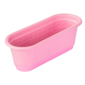 For garden Flower pot with an oval tray (30 sm)