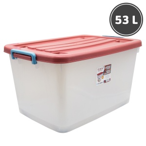 Baskets, boxes, containers Container with a lid on wheels (53 l.)