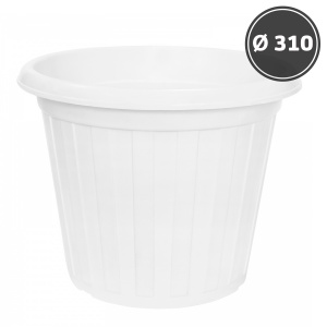 For garden Pot-tub for colors, white (d310)