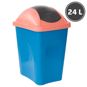 Plastic trash bins and urns Garbage bin cap with valve, color (24 l.)