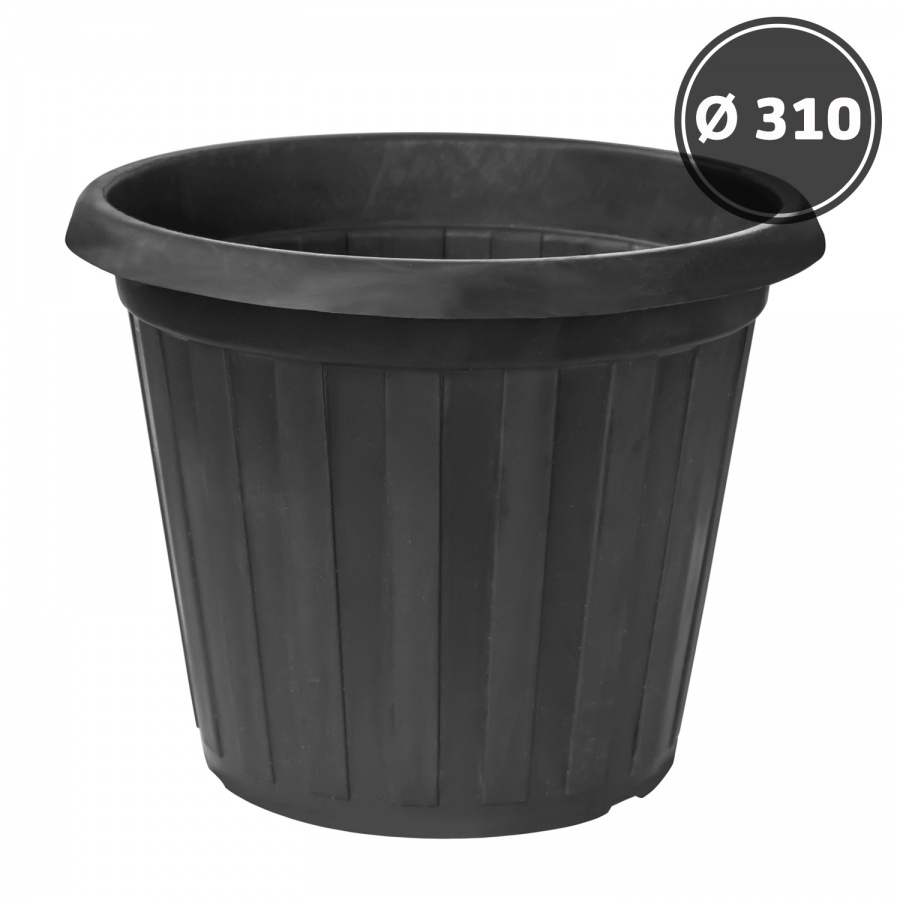 Pot-tub for colors, black (d310)