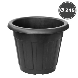 For garden Flower pot black (d245)