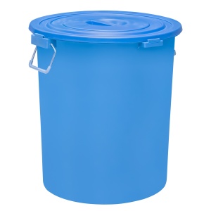 Plastic trash cans Garbage can with lid, color (90 l.)