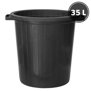 Plastic trash cans Garbage can, black (35 l.)