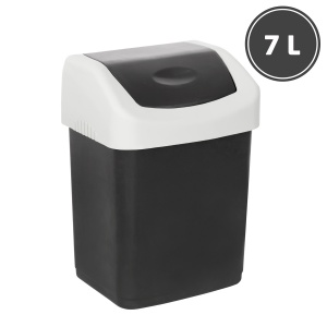 Trash bins and urns Garbage bin cap, black (7 l.)