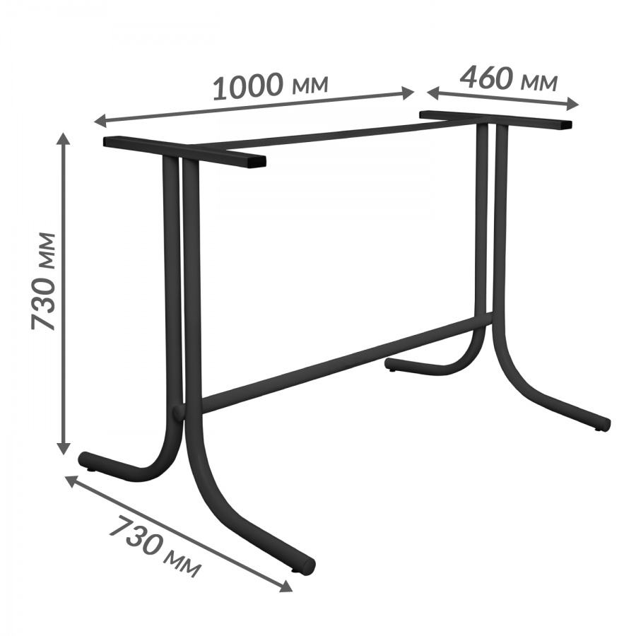 Каркас стола Л-образный (1200х800)