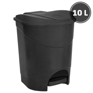 Trash bins and urns Bucket with a pedal black(10 l.)