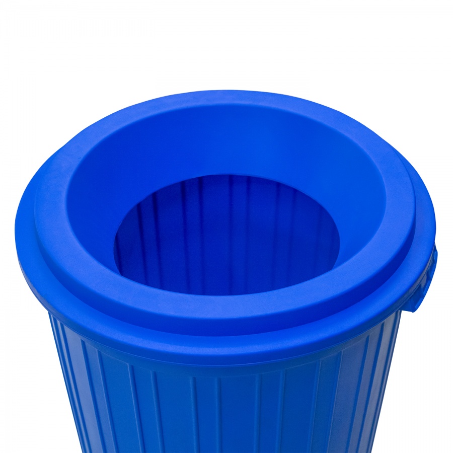 Trash can with funnel-shaped lid 75 l.