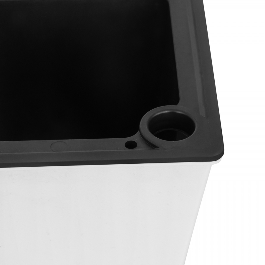 Кашпо для цветов Блум белое (малое)