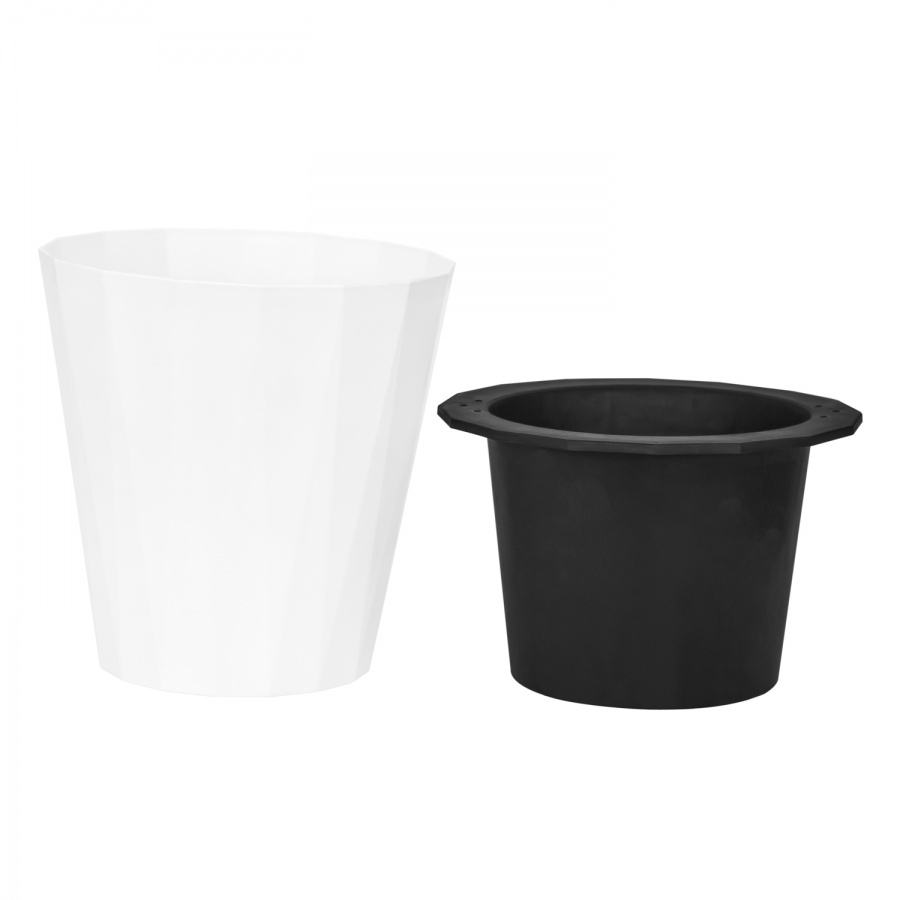 Flowerpot Blum white (round)