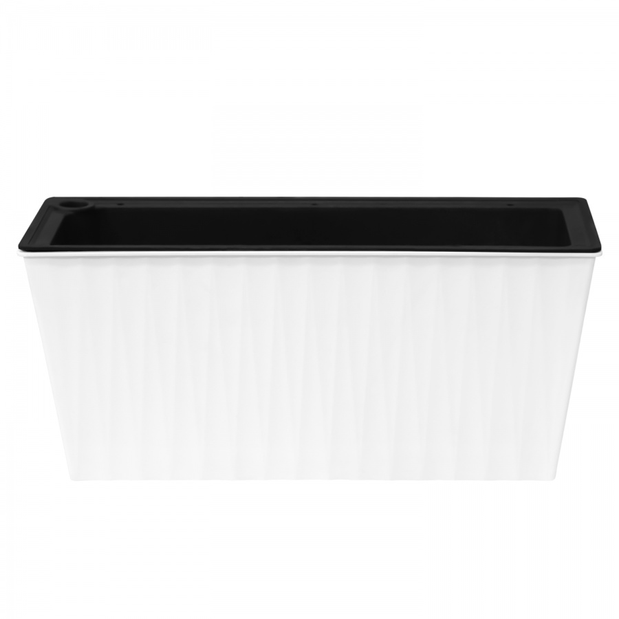 Кашпо для цветов Блум белое (большое)