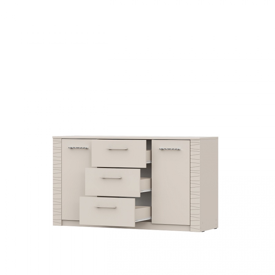 Модульная система Калипсо Комод 3 ящика двухстворчатый Меланж