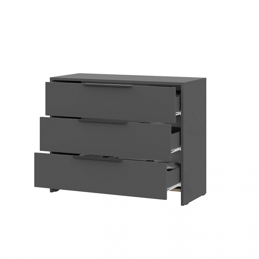 Модульная система Камелия 1 Комод 3 ящика (Серия 2) Графит серый