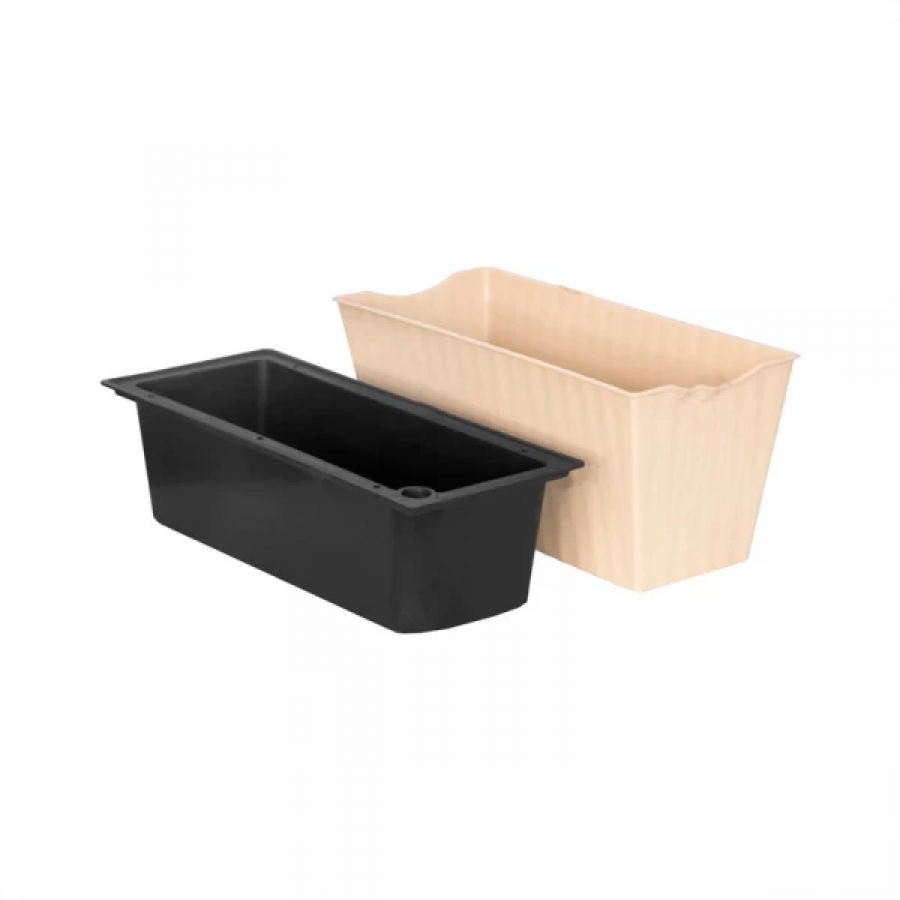 Кашпо для цветов Блум М м/п айвори