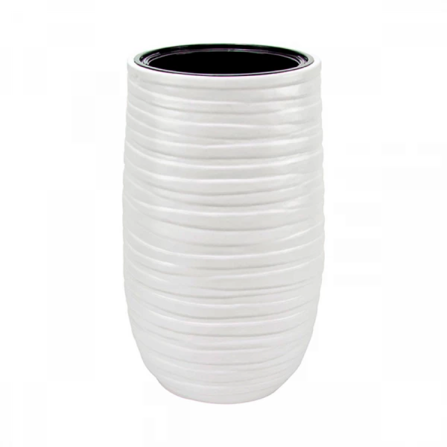 Кашпо для цветов Лайн Б м/п бел.